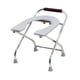 thumbnail image 3 of Asiento de inodoro plegable, cómodo taburete de inodoro portátil para personas mayores Estante, 3 of 8