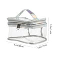 thumbnail image 4 of Miangastore Make Up Case Silver 1Pcs 9.1X5.9X5.5In, 4 of 8