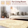 thumbnail image 2 of ODIKA 4' x 6' Machine Washable Non-Slip Area Rug, Middle Eastern Medallion High Traffic Rug, Beige, 182272, 2 of 7