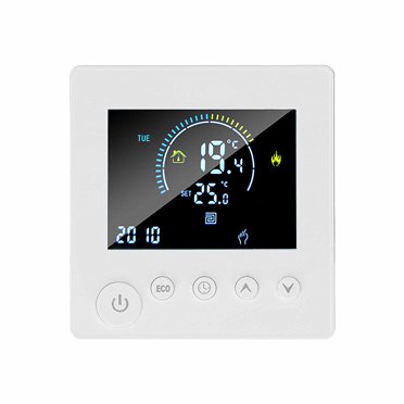 Smart Thermostat,K1MH16A-WIFI WiFi Programmable Digital Thermostat with APP Control AC 90V to 240V Large Color LCD Display Home Thermostat with Wire for Home Electric Heating Floors