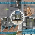 thumbnail image 4 of Haverchair Catio Cat Window Perch Outdoor, 360° Catio Cat Enclosure Window for Indoor Cat with Waterproof Roof, Cat Window Box with Metal Mesh Cat Door for Sunbathing, Napping, Overlook, 4 of 9