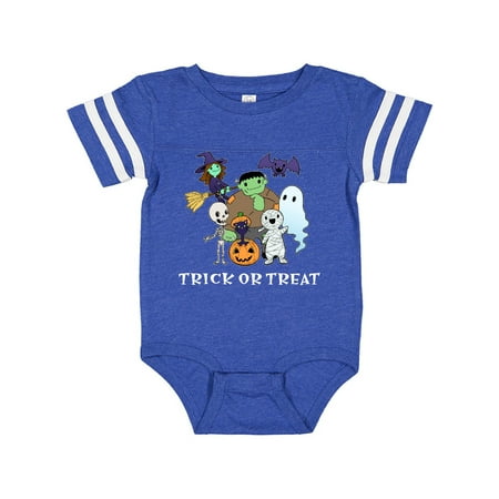 

Inktastic Halloween Trick-or-Treat Cute Group of Monsters Gift Baby Boy or Baby Girl Bodysuit