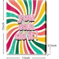 thumbnail image 2 of You Can Do It Canvas Wall Art,Retro Groovy Hippie Preppy Style Inspirational Canvas Artwork Picture Poster Decor for Home Bedroom Living Room Girl Room Office,12 x15 Inch, 2 of 6