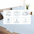 thumbnail image 4 of Kotton Culture 1000 TC Bed Sheets 4 Piece 15" Inch Deep Pocket Sheet Set (Light Blue, King), 4 of 4