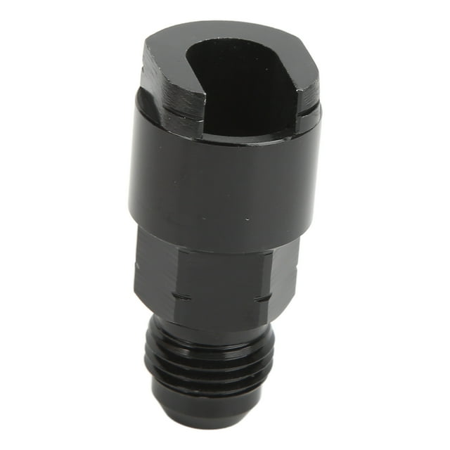 Fuel Line Fitting, EFI Adapter Waterproof Black Anodized Quick Disconnect Aluminum Alloy For Fuel Rails Filter AN6-3/8in