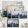 thumbnail image 4 of Designart 'Modern Abstract City Skyscrapers' Modern Framed Canvas Wall Art Print, 4 of 5