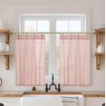 thumbnail image 1 of Cortina Lino Rosa Christmas Kitchen Café con rayas rojas y blancas, 1 of 7