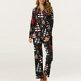 thumbnail image 4 of Xihbxyly Christmas Pajamas for Women, Women's Christmas Printed Pajama Set for Daily Home Wear Two-Piece Pajama Set with Pocket, 4 of 6
