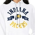 thumbnail image 3 of Women's G-III 4Her by Carl Banks  White Indiana Pacers City Pullover Hoodie, 3 of 3