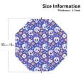 thumbnail image 2 of Fuzoiu flower Skull cartoon Print Leather Coasters Set,Drink Coasters Set of 4,for Tabletop Protection, Durable PVC Coasters,Home Décor and Housewarming Gift-Octagon, 2 of 6