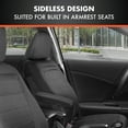 carXS FreshMesh Car Seat Covers Full Set with Black Accent Front and