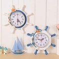 thumbnail image 2 of Wall Clock,Nautical Clocks Beach Wheel Wall Clock Decoration Time Clock Decor Wall Decor,Color Random, 2 of 5