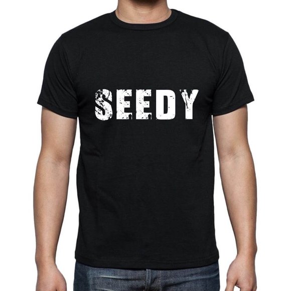 Men's Graphic T-Shirt Seedy Eco-Friendly Limited Edition Short Sleeve Tee-Shirt Vintage Birthday Gift Novelty