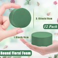 thumbnail image 2 of 24 PCS Round Floral Foam Blocks,Green Wet Foam Block,Dry Floral Foam,Wet Florist Block Flower Arrangement Supplies for Wedding Aisle Flowers,Arty Decoration,Party, 2 of 5