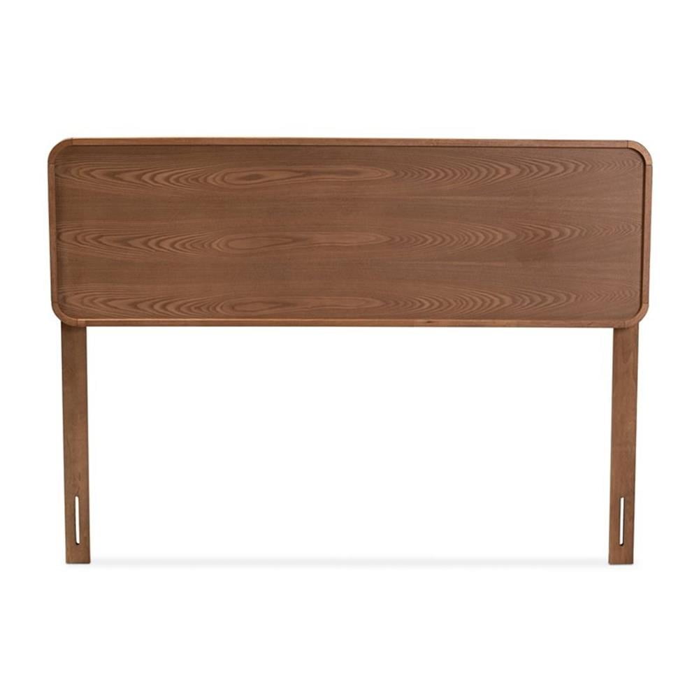 Bowery Hill Wood Walnut Brown Headboard Rectangular Unassembled
