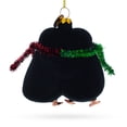 thumbnail image 3 of Penguin Couple in Love Glass Christmas Ornament, 3 of 5