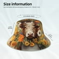 thumbnail image 3 of Balery Bucket Flower Cow Sombreros para el sol para hombre y mujer, sombrero de pescador con UPF 50+, 3 of 6