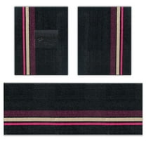 FH Group Universal Fit Heavy Duty DIY Trimmable Car Floor Mats for SUV Van Truck - Black Striped