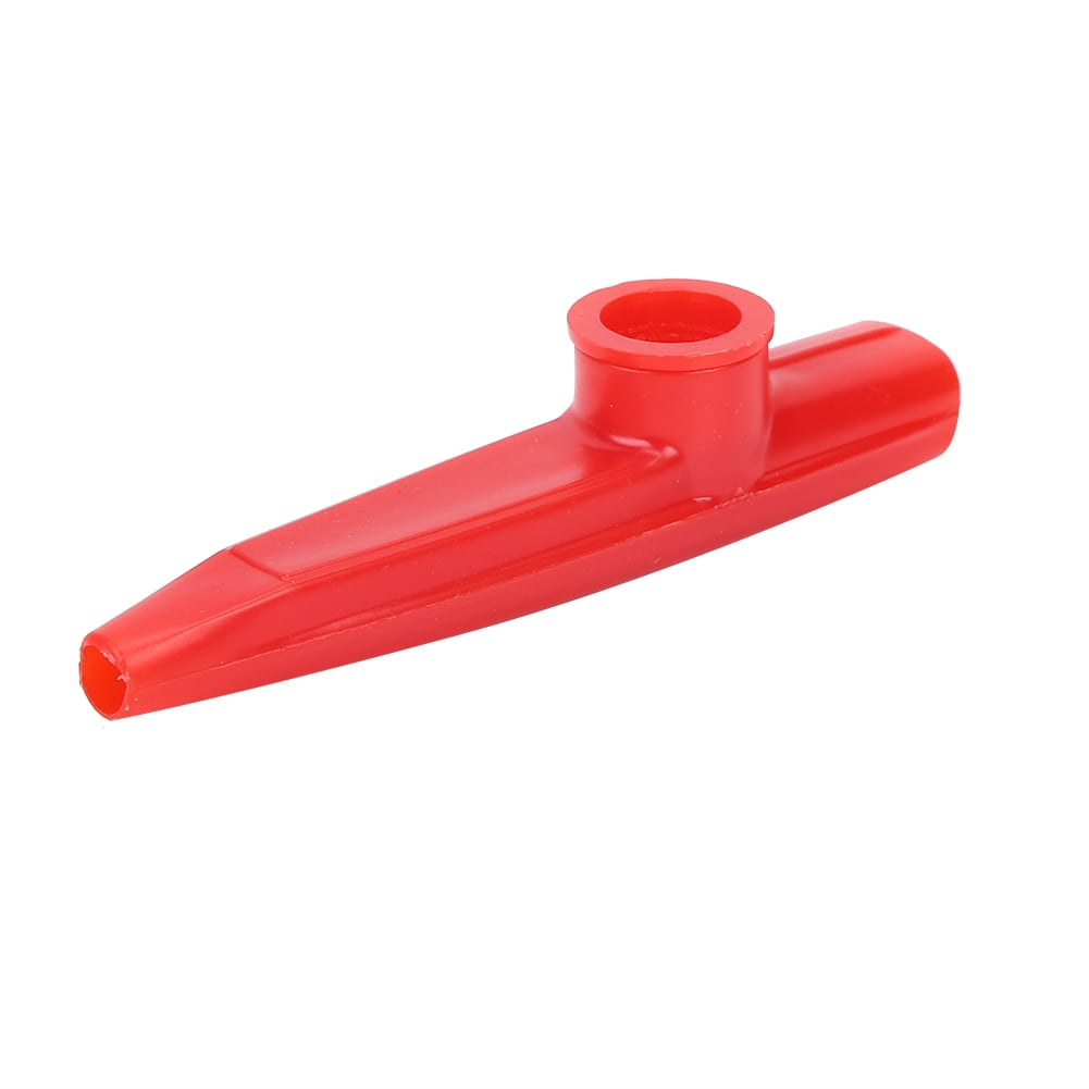BIMZUC Plastic Mini Portable Kazoo Ukulele Guitar Partner Easy to Learn Musical Instrument Red 5.12 inches / 13 cm