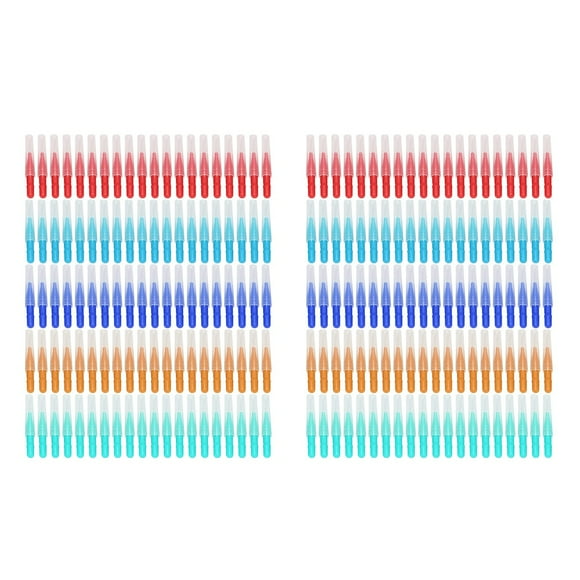 Cepillo Interdental de 200 Piezas Dientes Suaves Selecciones Dentales Cepillo Interdental de Hilo Dental Recarga de Limpiadores de Palillos Dentales