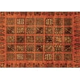 thumbnail image 1 of Ahgly Company Indoor Rectangle Abstract Orange Modern Area Rugs, 8' x 12', 1 of 4