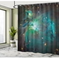 thumbnail image 5 of Ambesonne Space Shower Curtain, Nebula Star Dust Cloud, 69"Wx75"L, Teal Green, 5 of 5