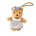 thumbnail image 2 of HUMJUSE 6" Mini Bear Keychain Plush Stuffed Animal, for Kids/Ladys Bag, Backpack, Handbag, Gift for Girls, Boys, 2 of 6