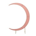 thumbnail image 2 of BalsaCircle 7.5 feet Dusty Rose Half Crescent Moon Backdrop Stand Cover Spandex Fitted Wedding Arch Decorations Reception Background, 2 of 8