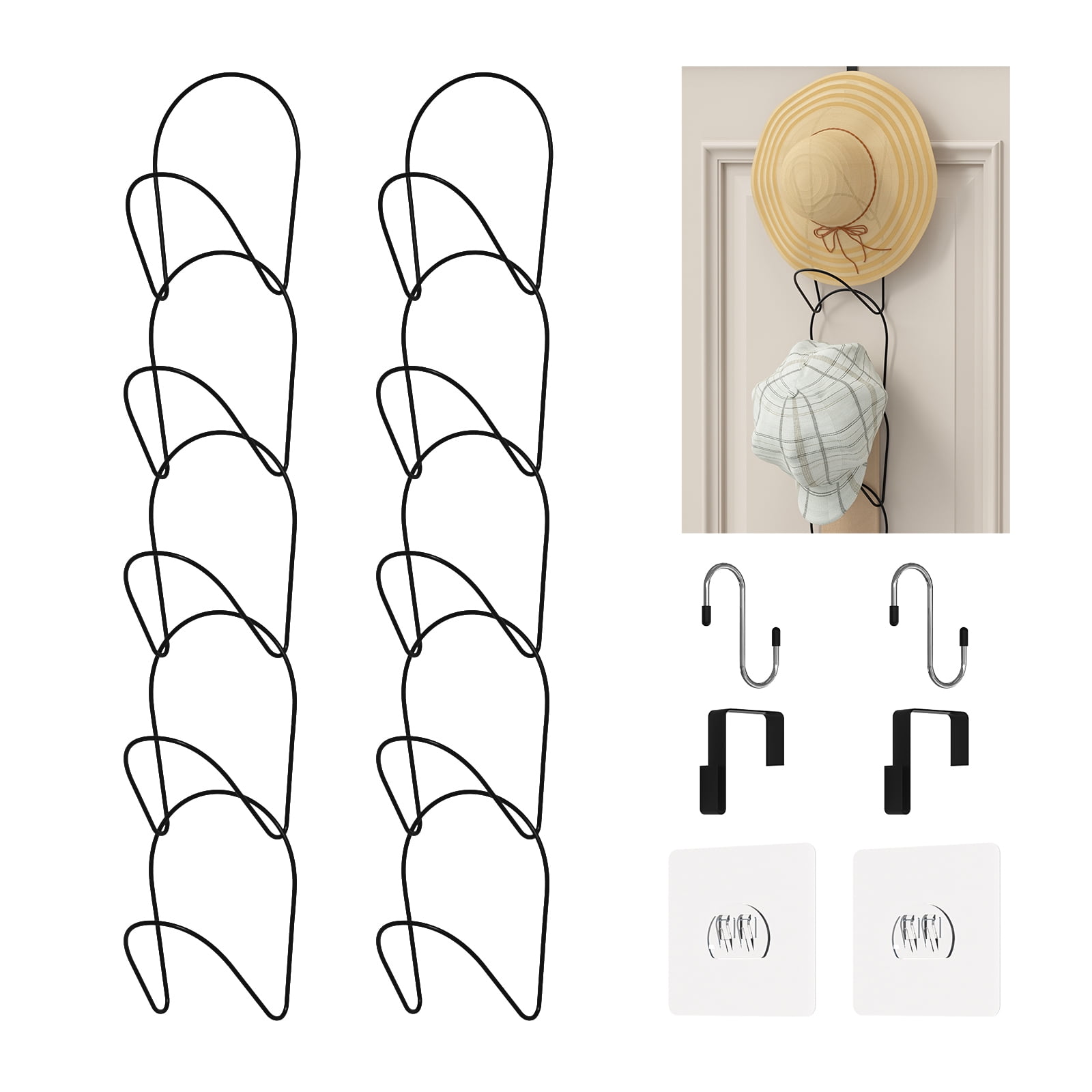 Hat Racks 10 Rings Hat Organizers Baseball Cap Racks Multi-Functional ...