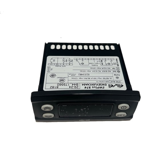 Genuine OEM Eliwell EWPlus 974 120V Digital Freezer Thermostat Controller with 2 NTC Sensor, 1HP