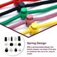 thumbnail image 5 of Minnieouse 100 piezas tapón de plástico Cordón de zapato bloqueo de cordón de un solo agujero doble sujetador de resorte Clip cordón Toggle Accesorios de disfraces Blanco 10 2*1.5, 5 of 6