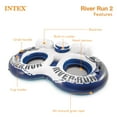 thumbnail image 5 of Intex River Run Inflatable Double Rider Tube & 2 River Run Single Floats, 5 of 10