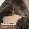 thumbnail image 4 of Phocas 13*3 Dark Brown Synthetic Lace Front Wig, Hd Lace Wigs for Women,Long Wavy Wear and Go Glueless False Hair 26inch, 4 of 11