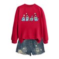 thumbnail image 1 of Moonsky Sudadera pop Demon Hun/er, sudadera Huntrix con cuello redondo, jersey de manga larga para mujer y hombre, ropa de calle, moda urbana (Rojo 2XL), 1 of 4