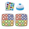thumbnail image 3 of Geometric Stacker Game Development Toy Early Educational Wooden Sorting Stacking With Bell, 3 of 8