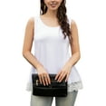 thumbnail image 3 of FOLUNSI Lace Swing Plus Size Tank Top Loose Sleeveless Tunic Blouse Shirts M-4XL, 3 of 6