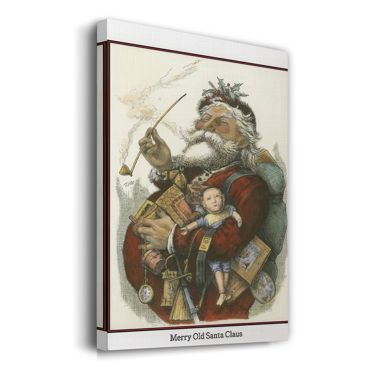 Merry Santa- Gallery Wrapped Canvas