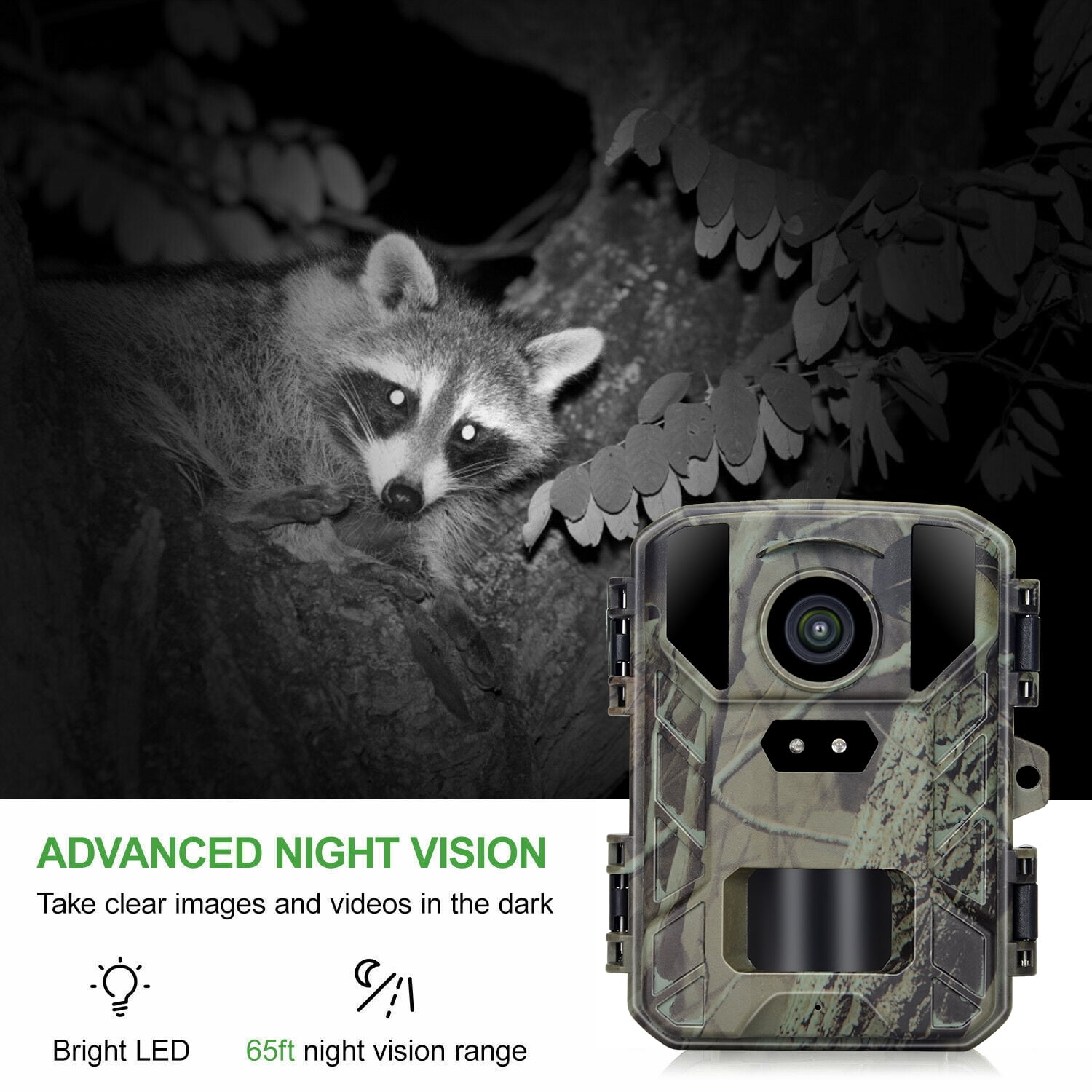 Suntekcam Waterproof Night Vision Hunting Trail Monitors, 4 Pack