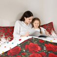 thumbnail image 5 of Homewish Romantic Valentine Queen Comforter Set,Red Rose Bedding Sets,Chic Flower Floral Bedding Comforter Set For Girls Kids,Breathable Home Decor Reversible,3-Piece, 5 of 8