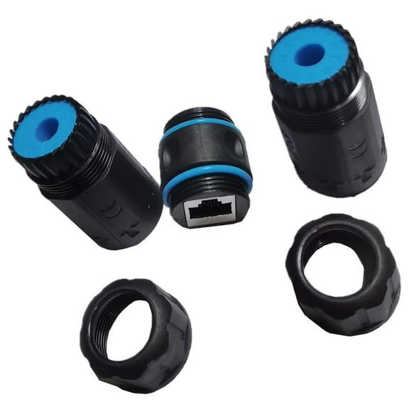 AOOOWER Gigabit RJ45 Cat6 Shielded Ethernet Connectors with IP68 Waterproof Protections for Secure Networking