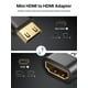 thumbnail image 3 of Mini adaptador HDMI a HDMI JSAUX 4K 60 Hz HDR 3D 18 Gbps, paquete de 2, 3 of 7