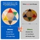thumbnail image 2 of Juego de mesa Chinese Checkers Offelec, tamaño grande, 38 cm, con 75 clavijas, 2 of 7