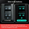thumbnail image 3 of Blue Luminous Car Interior Window Door Switch Sticker Car Universal Accessories, 3 of 6