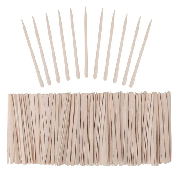Senkary 600 Pieces Small Waxing Sticks Brow Wax Sticks Wooden Wax Applicator Sticks for Hair Eyebrow Nose Removal