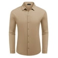 thumbnail image 6 of Coshow Mens Button Down Dress Shirts Business Casual Long Sleeve Wrinkle Free Blouses, 6 of 7
