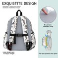 thumbnail image 5 of Schnauzer Dogs Backpack for School,Cute School Bag,Schoolbag with Adjustable Shoulder Straps & Padded Back,13.4"x11"x4.7", 5 of 6