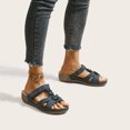 thumbnail image 1 of Sandalias de playa con cuña y punta abierta para mujer con diseño de flores y vacaciones Wmkox8yii  ytu3446, 1 of 3