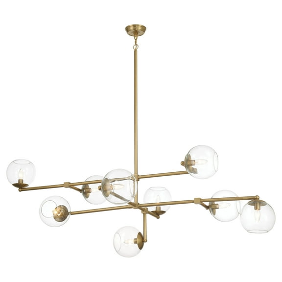 Minka Lavery 1895 Millikan 9 Light 64" Wide Multi Light Pendant - Signature Brass