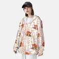 thumbnail image 3 of Balery Cute Sleepy Fox Men's Women's UPF 50+ Sun Protection Lightweight Hoodie Performance Long Sleeve Shirt for Fishing Running-XX-Large, 3 of 7