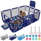 thumbnail image 1 of Corralito para Bebé, Centro de Actividades Interior con Base Antideslizante, Corralito Bebe para Juegos y Actividades, Fácil de Montar y Limpiar (Azul), 1 of 9